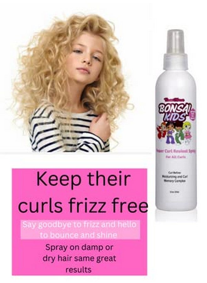 Kids & Toddlers Curl Spray 8Oz Fl. Oz. ; Tear Free Kids Toddlers Biracial Hair ; Restores Curls All Day Bounce And Hold