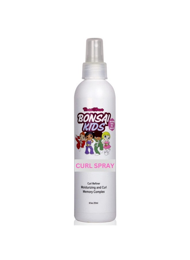 Kids & Toddlers Curl Spray 8Oz Fl. Oz. ; Tear Free Kids Toddlers Biracial Hair ; Restores Curls All Day Bounce And Hold