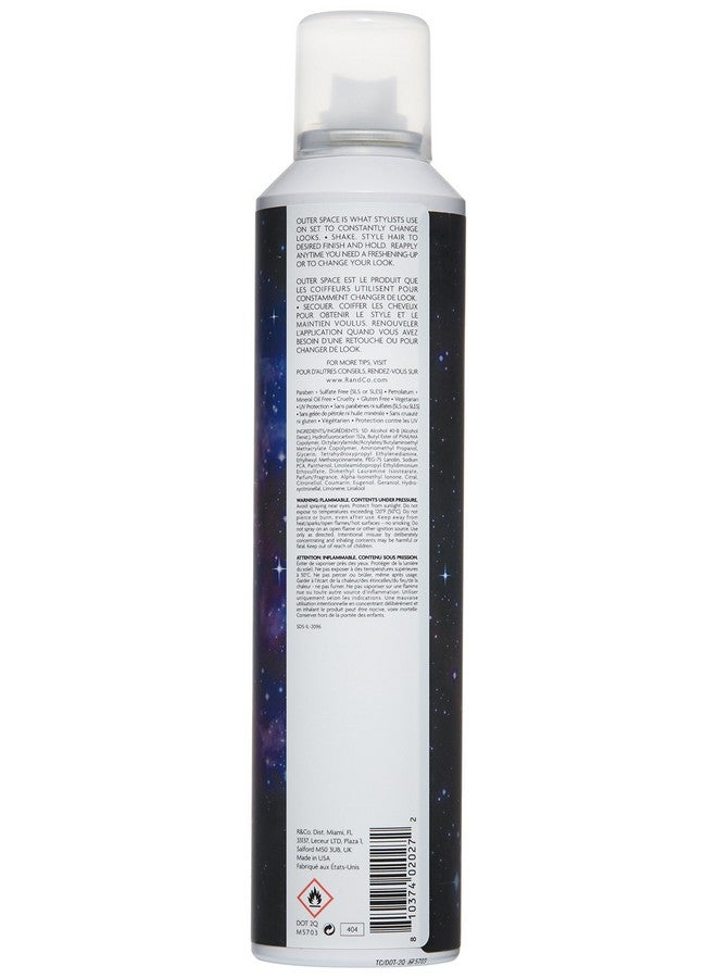 Outer Space Flexible Hairspray ; Every Day Use + Lightweight + Stickyfree ; Vegan + Crueltyfree ; 9.5 Oz