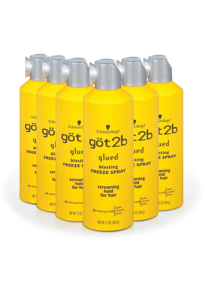 Glued Blasting Freeze Hairspray Aero 72 Ounce (Pack Of 6)