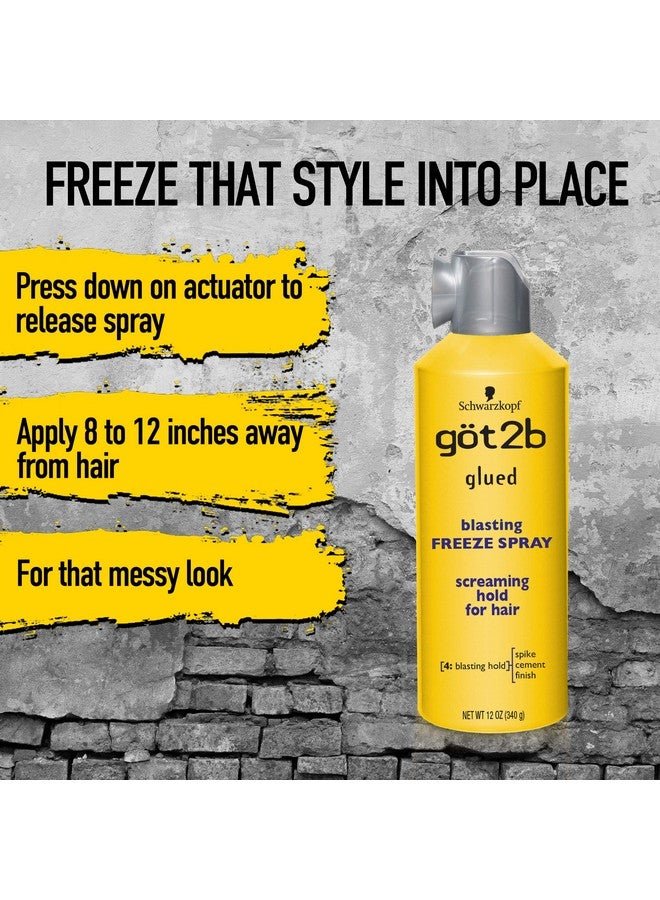 Glued Blasting Freeze Hairspray Aero 72 Ounce (Pack Of 6)