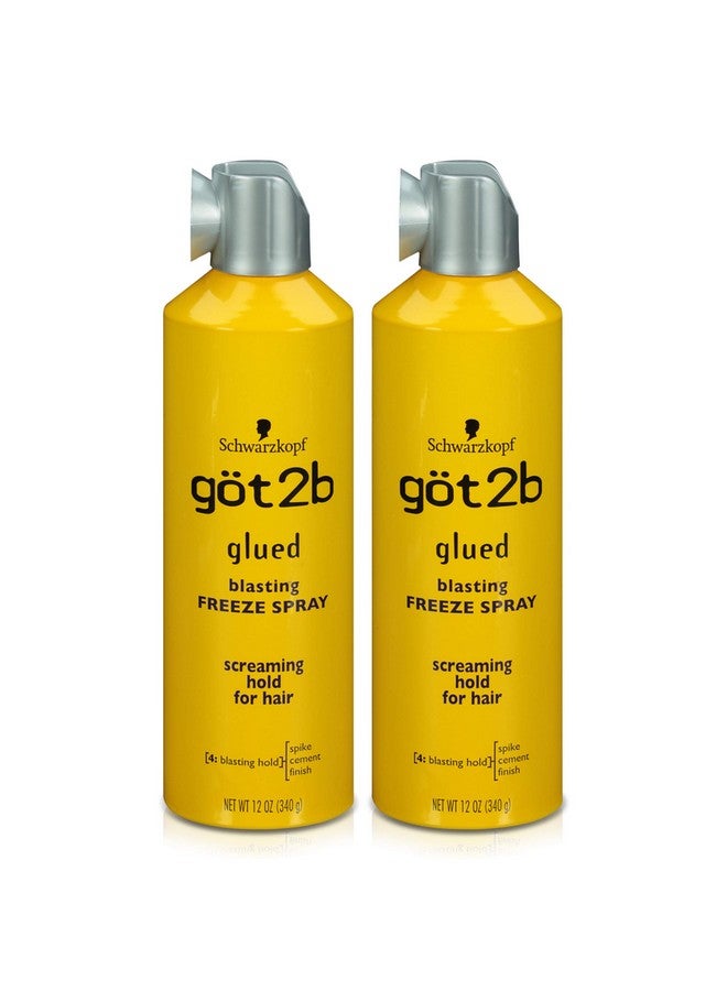 Glued Blasting Freeze Hairspray 12 Oz Pack Of 2