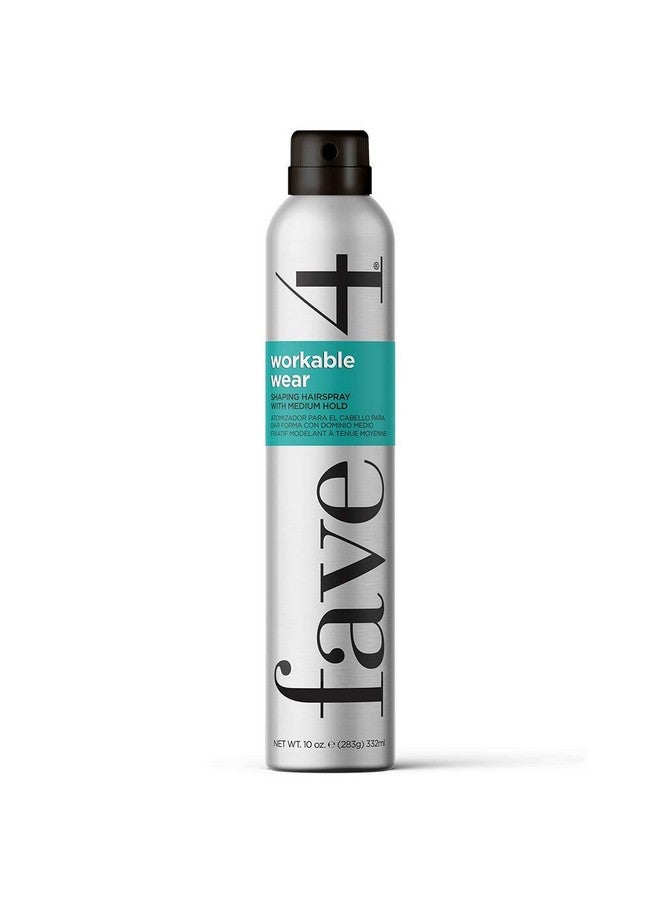 Hair Workable Wear Hairspray Shaping Spray With Medium Hold For Styling & Teasing 10 Oz