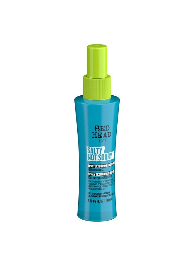 Bed Head Salty Not Sorry Texturizing Salt Spray For Natural Undone Hairstyles 3.38 Fl Oz