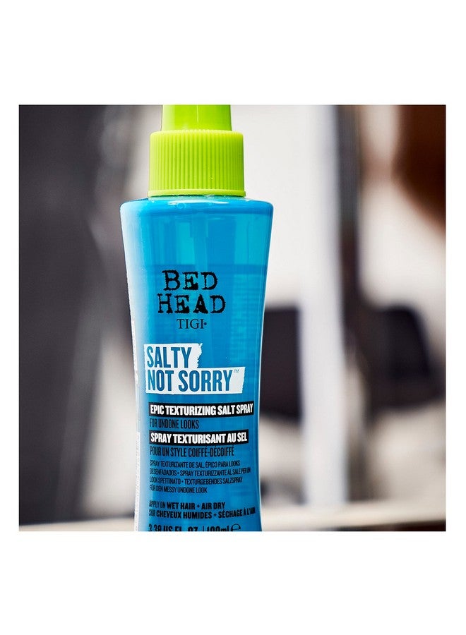 Bed Head Salty Not Sorry Texturizing Salt Spray For Natural Undone Hairstyles 3.38 Fl Oz