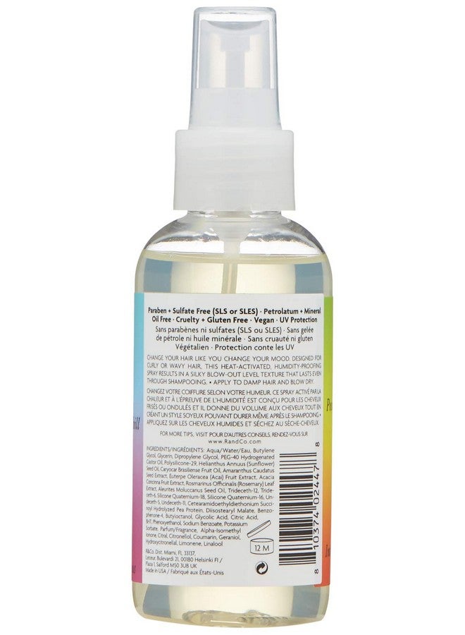 Mood Swing Straightening Spray ; Shine + Humidity Protection + Decreased Dry Time ; Vegan + Crueltyfree ; 4.2 Oz