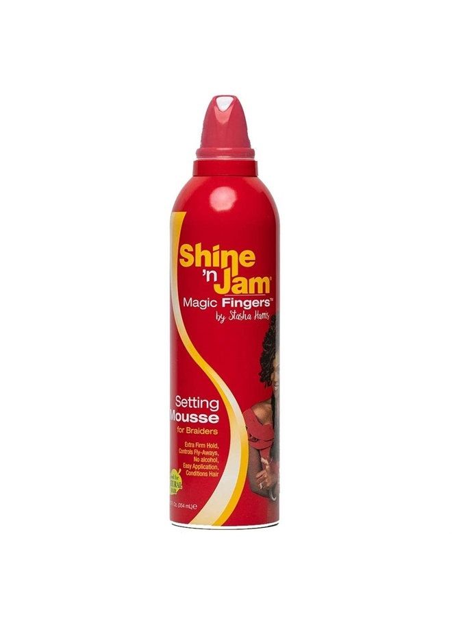 Shine N Jam Magic Fingers For Braiders Setting Mousse 12 Ounce (354ml)