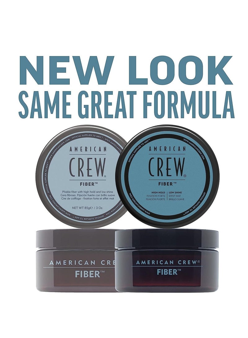 Men's Hair Fiber by American Crew, Like Hair Gel with High Hold & Low Shine, 3 Oz (Pack of 1)