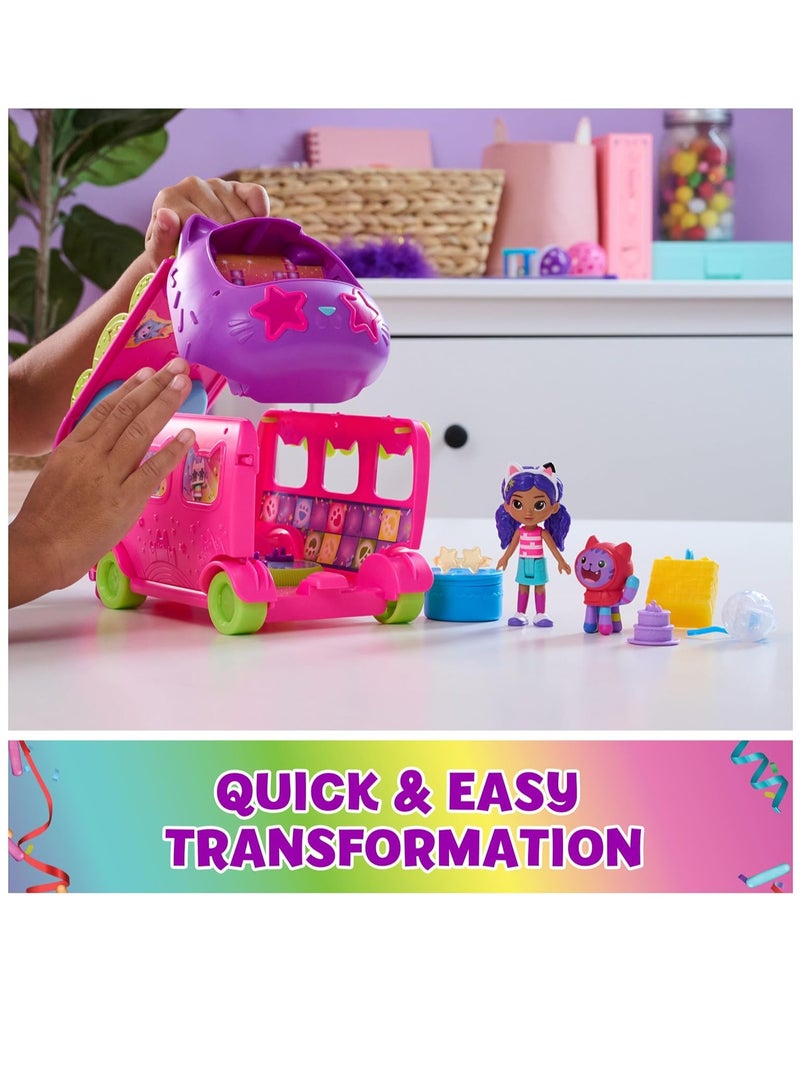 Gabby's Dollhouse Purrfect Party Bus Playset