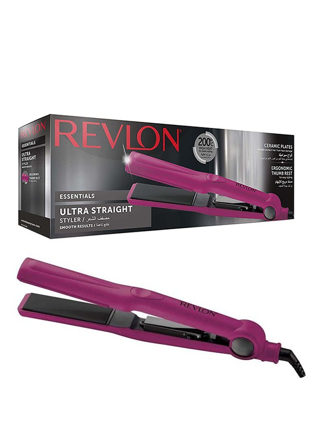 Essentials Hair Straightener Pink