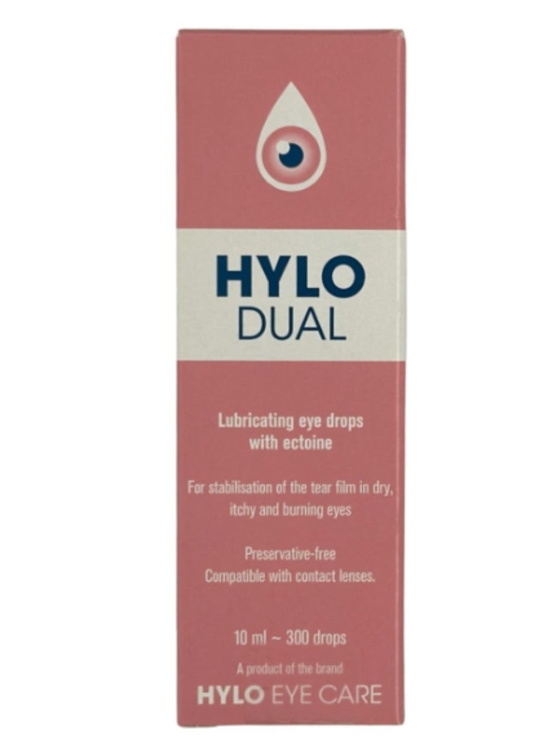 Dual Lubricating Eye Drops - 10ml for Lasting Relief and Comfort