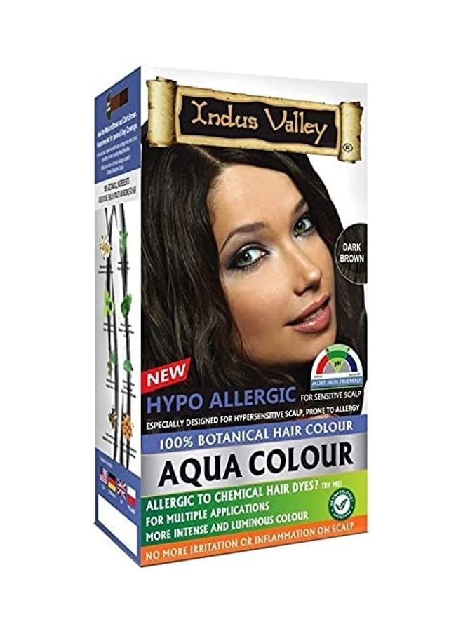 Allergy-Free Hypo Allergic Aqua Hair Color Dark brown 230grams