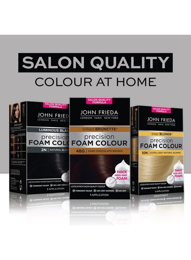 Precision Foam Hair Color Light Natural Brown 6N Fullcoverage Hair Color Kit With Thick Foam For Deep Color Saturation (Pack Of 2)