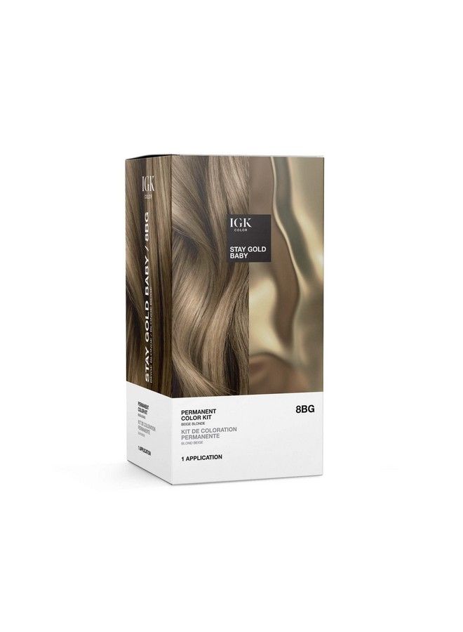 Permanent Color Kit Stay Gold Baby Beige Blonde 8Bg | Easy Application + Strengthen + Shine | Vegan + Cruelty Free + Ammonia Free | 4.75 Oz