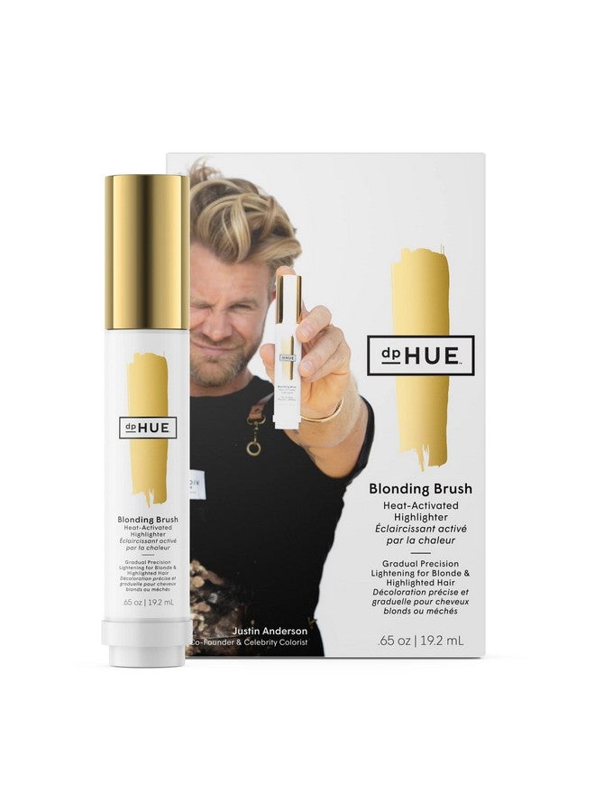 Phue Blonding Brush Heatactivated Highlighter For Prelightened Or Natural Blond Hair Easytouse Precision Applicator With Lemon Juice & Hydrogen Peroxide