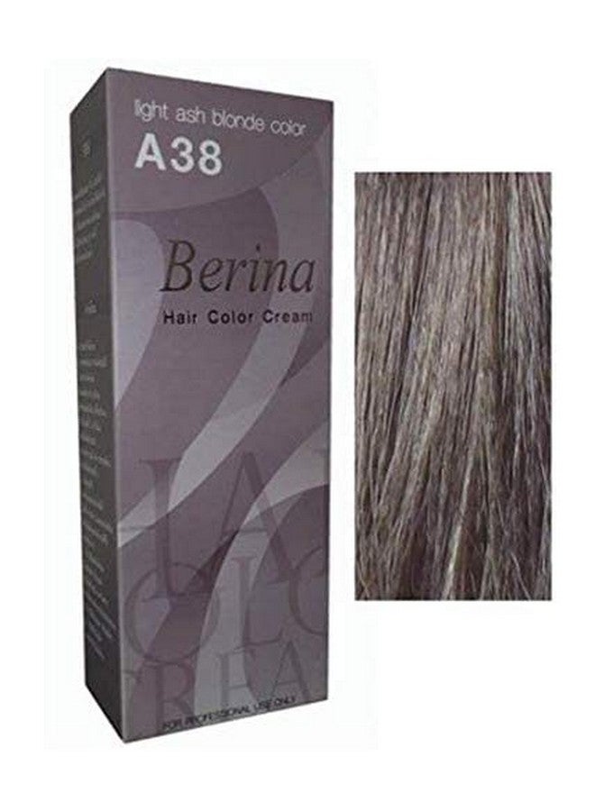 Permanent Hair Dye Color Cream A38 Light Ash Blonde Color Made In Thailand.(By Ppr)