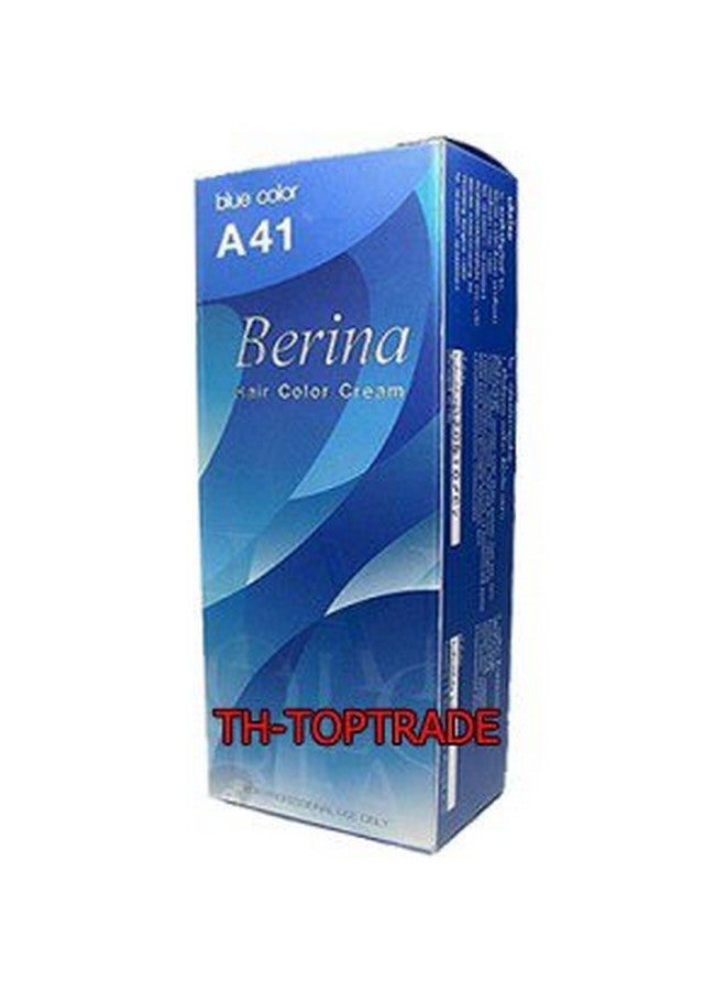 Permanent Hair Dye Color Cream A41 Blue Made In Thailand