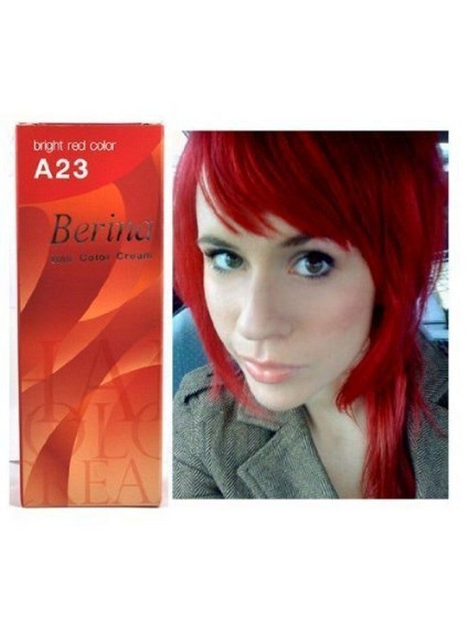 Bright Red Hair Dye Color Cream Permanent Goth Punk Crazy Emo Fashion Salon