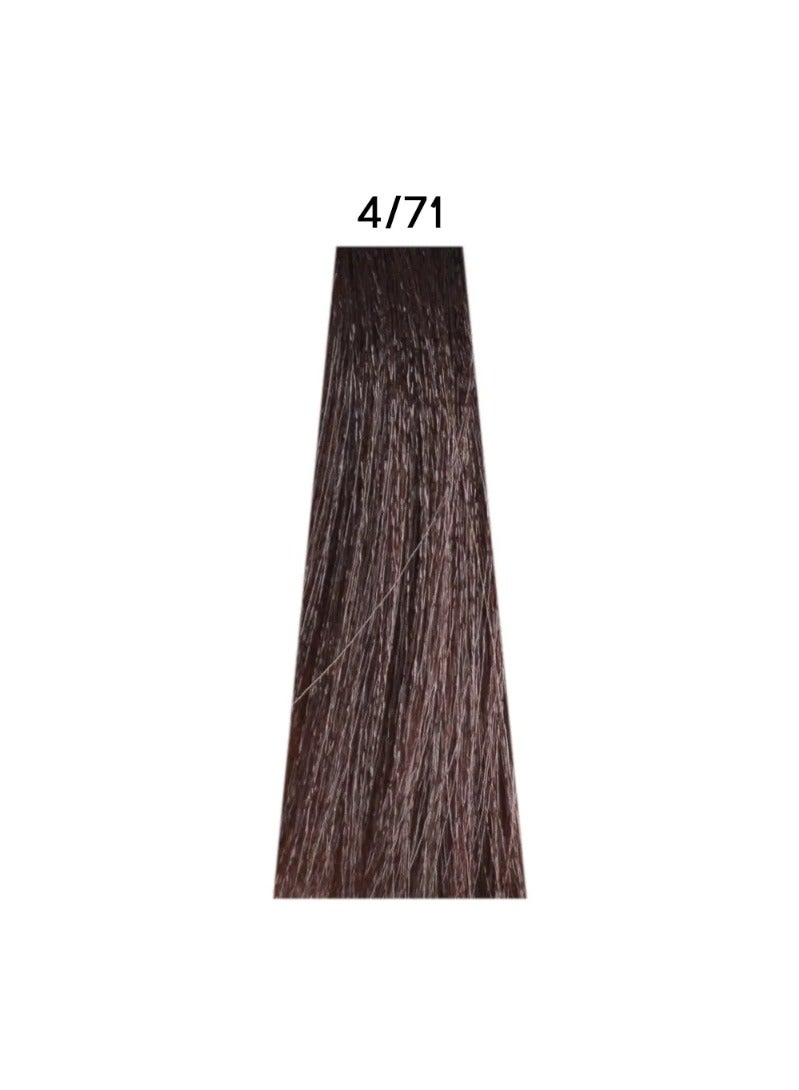 Technofruit Hair Color 4/71 Chestnut Brown Ash 100Ml