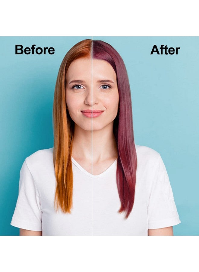 Hair Dye Shampoo 3 In 1 Deep Wine Red Hair Dye 16.9 Fl Oz Deep Wine Red Hair Shampoo Semipermanent Hair Color Shampoo 100% Gray Hair Coverage Effect In 5 Minutes Lasts 30 Days (Deep Wine Red)