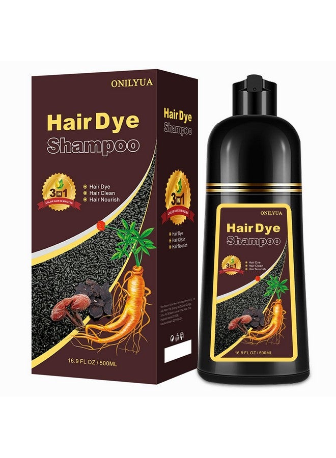 Hair Dye Shampoo 3 In 1 Deep Wine Red Hair Dye 16.9 Fl Oz Deep Wine Red Hair Shampoo Semipermanent Hair Color Shampoo 100% Gray Hair Coverage Effect In 5 Minutes Lasts 30 Days (Deep Wine Red)