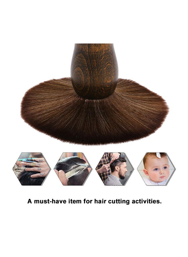 Hair Cutting Neck Duster Brush Brown 20cm