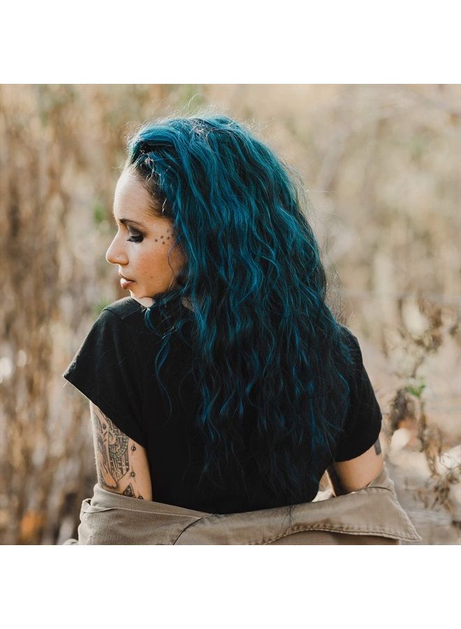 Naturals, Semi-Permanent Teal Hair Dye : 100% Vegan, Cruelty-Free, No Bleach Required, Free of Ammonia, PPD, Parabens & Sulfates - 6 Oz