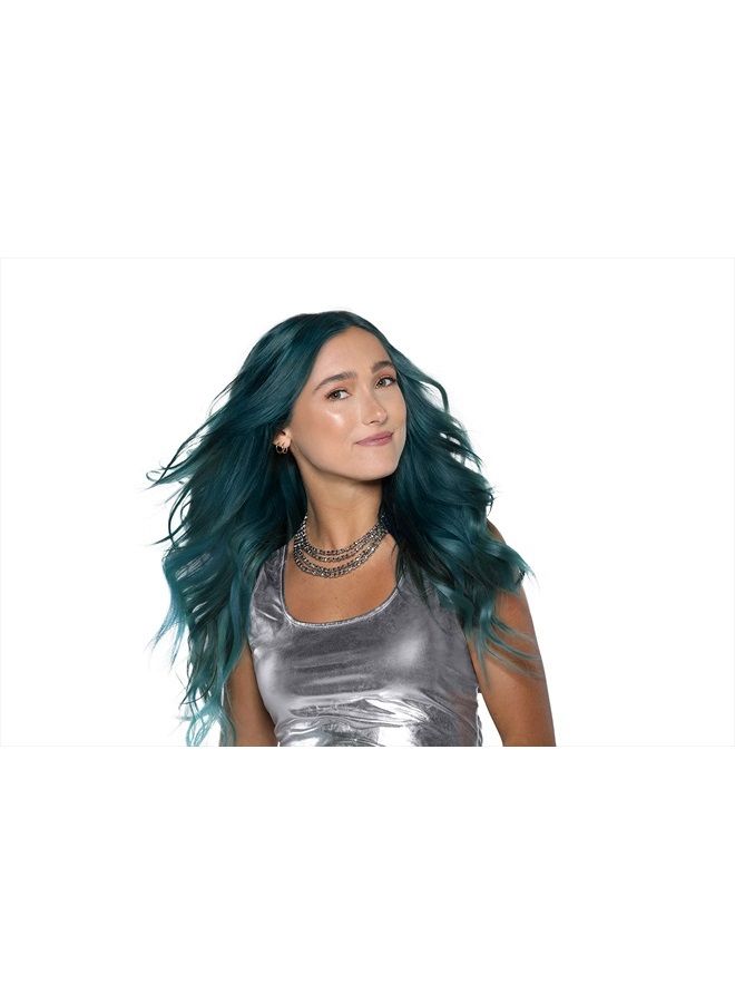 Naturals, Semi-Permanent Teal Hair Dye : 100% Vegan, Cruelty-Free, No Bleach Required, Free of Ammonia, PPD, Parabens & Sulfates - 6 Oz