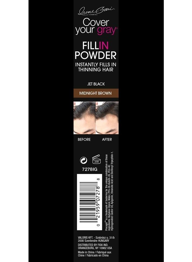 Fill In Powder Pro for Men - Midnight Brown/Jet Black