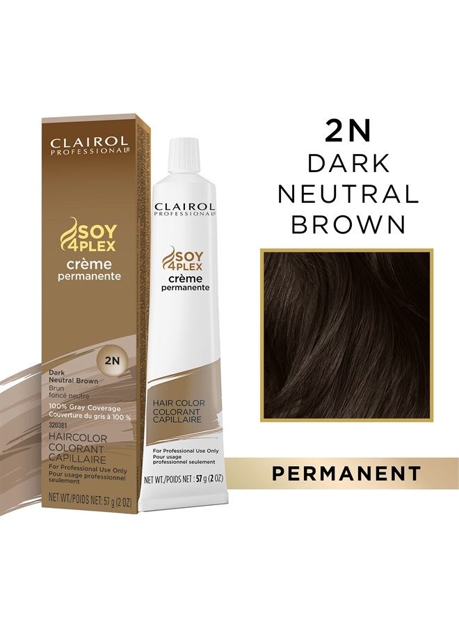 Permanent Crème Hair Color 2n Dark Neutral Brown