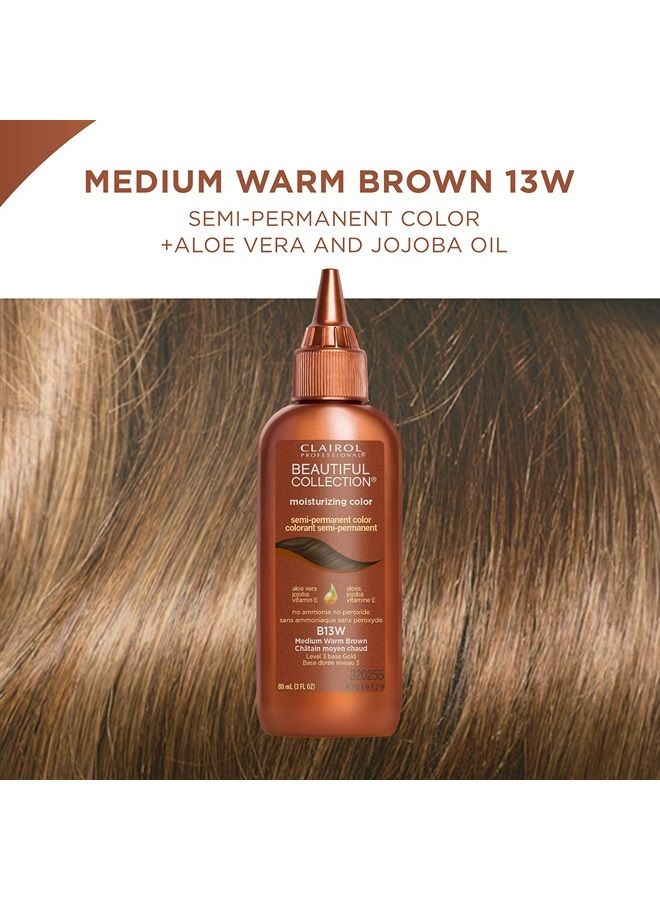 Beautiful Collection Hair Color, 13w Medium Warm Brown, 3 oz