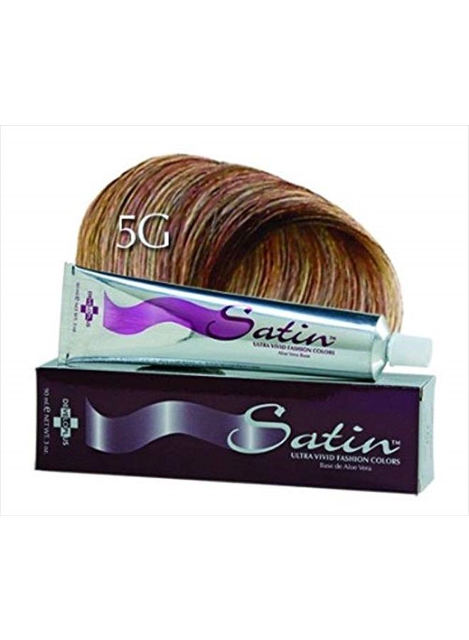 SATIN Hair Color Gold Series 5G Light Golden Brown 3 oz (Model: SAT2084)