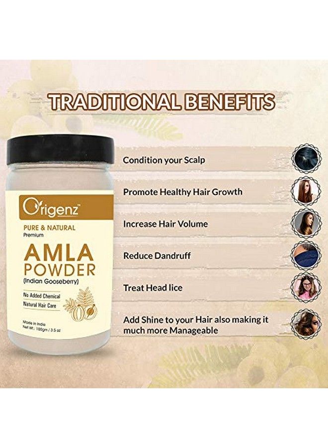 Premium Hair Care Combo (Herbal Henna Powder 100gm + Indigo Powder 100gm + Amla Powder 100gm)