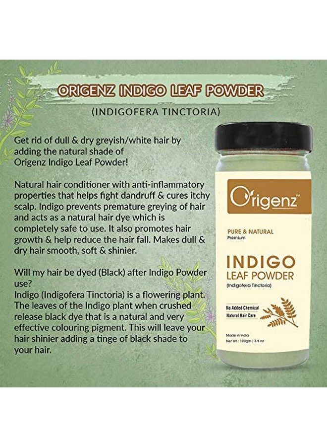 Premium Indigo Leaf Powder for Hair (100gm) (Pack of 2)