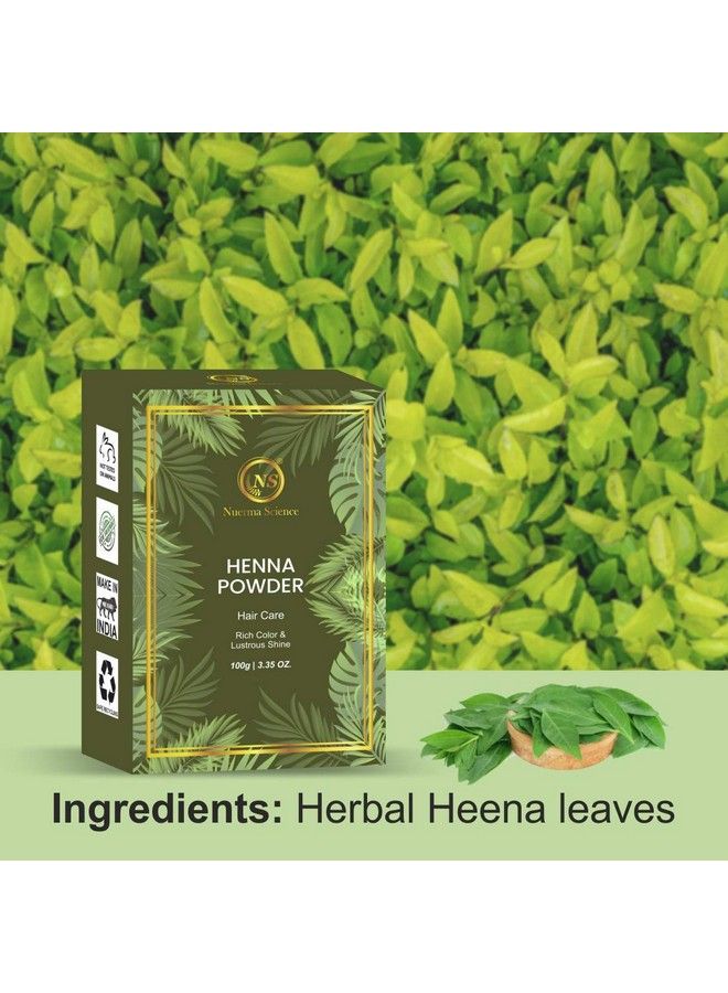 Henna Powder Organic Natural For Black Shiny Healthy Hair(100 Gm Each Pack Of 3) 300 Gm