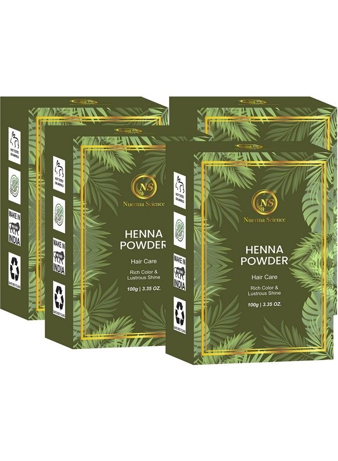 Henna Powder Organic Natural For Black Shiny Healthy Hair(100 Gm Each Pack Of 4) 400 Gm