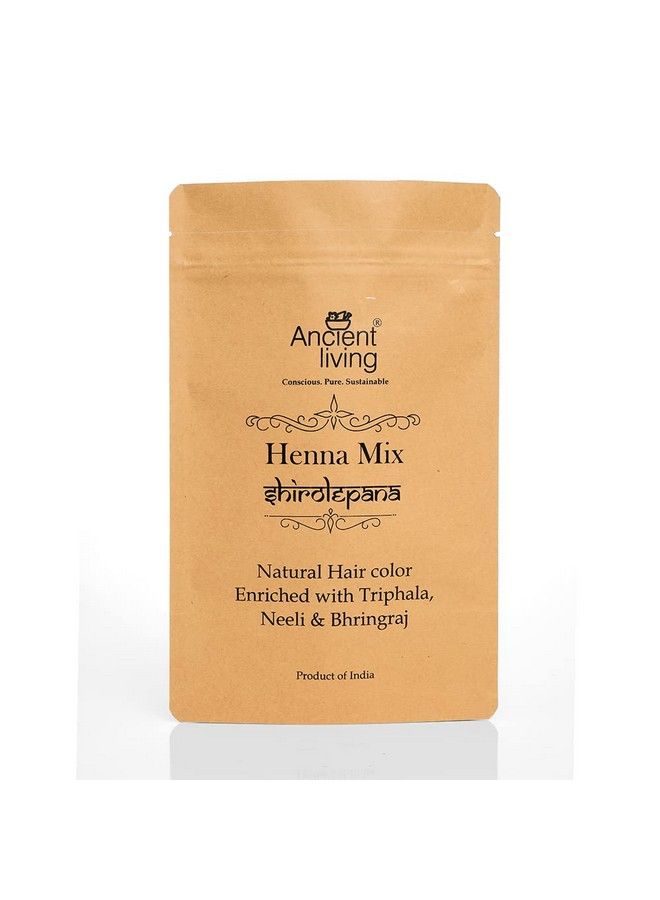 Organic Henna Mix (Mehndi) Natural Herbal & Ayurved Hair Color Powder Conditioning & Antidandruff Hair Color Solution For Men & Women Set Of 2 (100Gm Each)