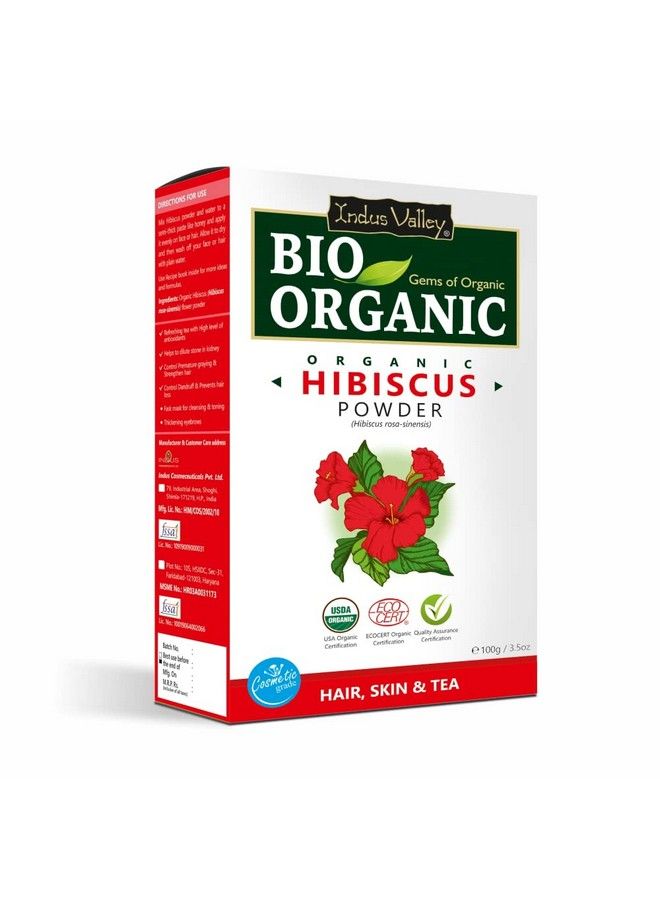 Bio Organic Natural And Pure Fenugreek Powder (Methi Powder) With Hibiscus Powder ; Hibiscus Rosasinensis For Skin Care & Hair Care (100G*2=200G)