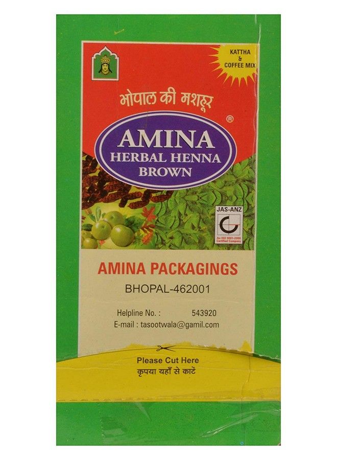 Herbal Henna Brown With Kattha & Coffee Mix/Natural Herbal Brown Henna Hair Colour 800 Gm (Pack Of 20)