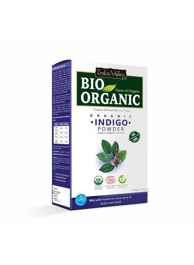 Organic Indigo Powder ; Indigofera Tinctoria & Hair Growout Oil (100G + 100Ml)