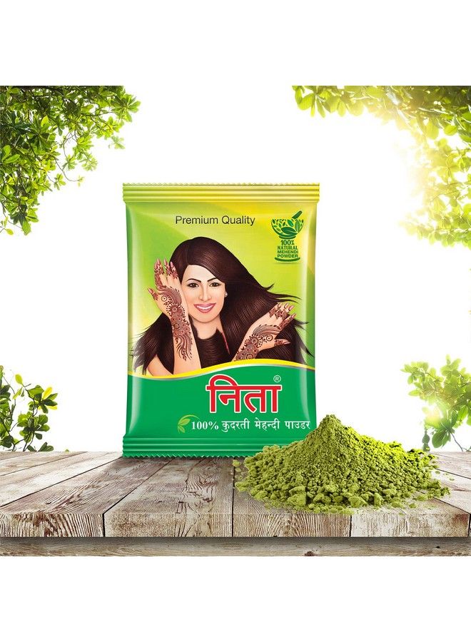 100% Pure Henna Powder (Mehendi Powder) Natural Color 1000G (1 Kg) Antidandruff & Natural Conditioning Hair Colour For Men & Women