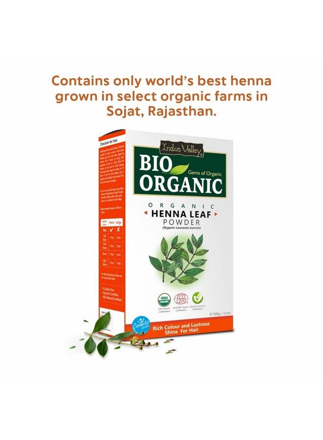 Bio Organic Red Henna Leaf Powder Triple Pack (100 * 3= 300G)