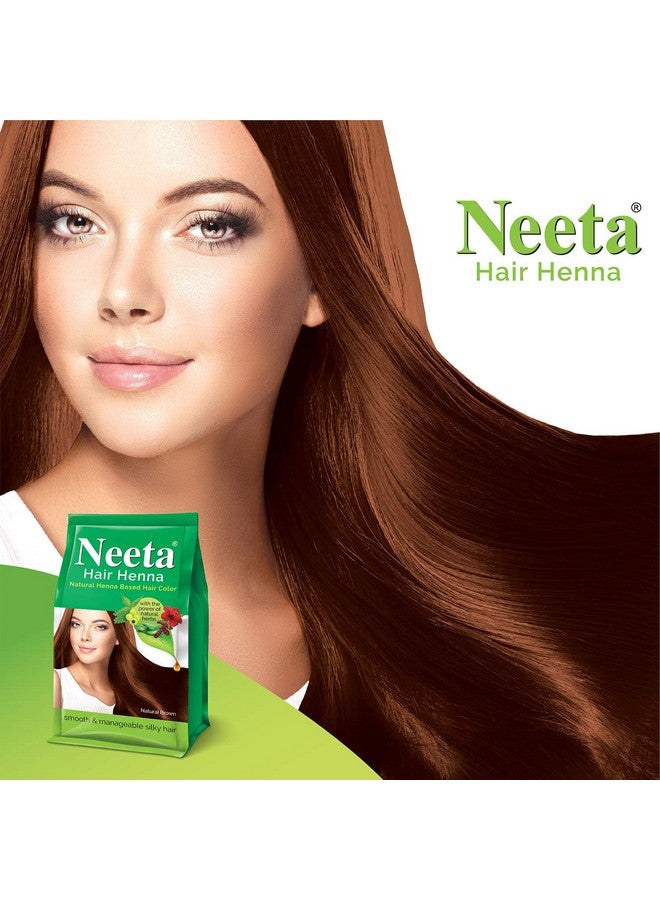 Hair Henna Powder Enriched With Natural Herbs Ammonia Free Henna Hair Dye Natural Brown 4.41Oz