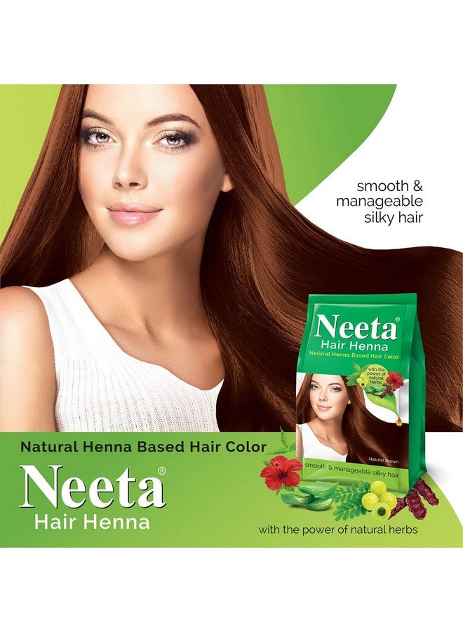 Hair Henna Powder Enriched With Natural Herbs Ammonia Free Henna Hair Dye Natural Brown 4.41Oz