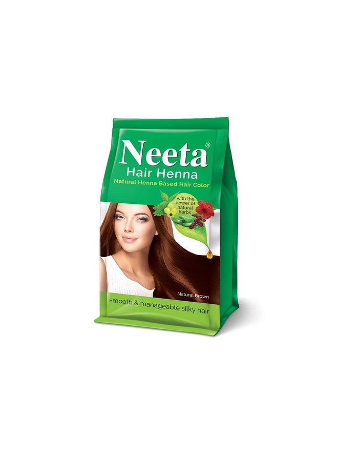 Hair Henna Powder Enriched With Natural Herbs Ammonia Free Henna Hair Dye Natural Brown 4.41Oz