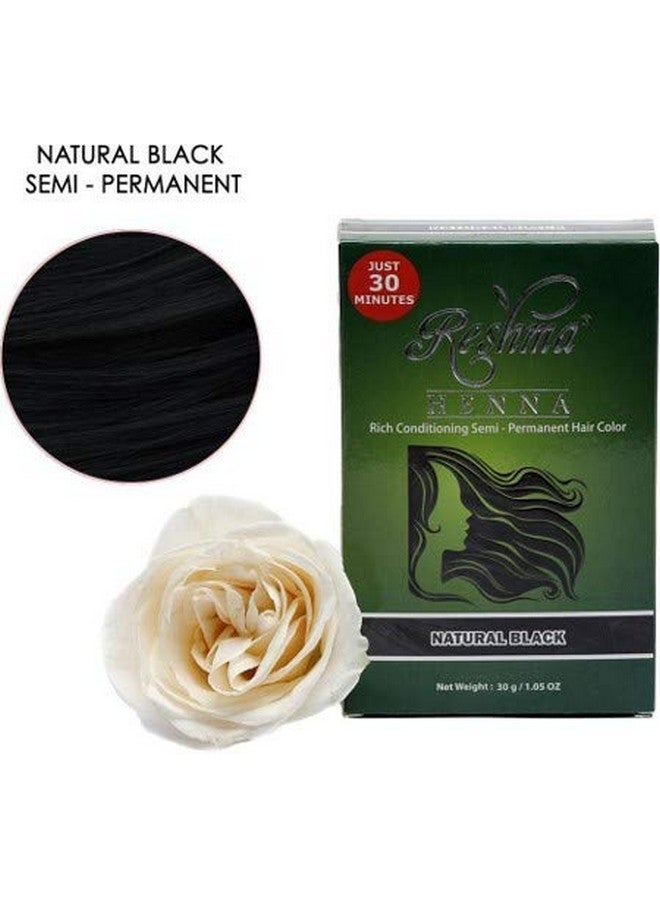 30 Minute Henna Hair Color Infused With Natural Herbs For Soft Shiny Hair Henna Hair Color/Dye 100% Gray Coverage Semi Permanent Ayurveda Hair Products (Black Pack Of 1)