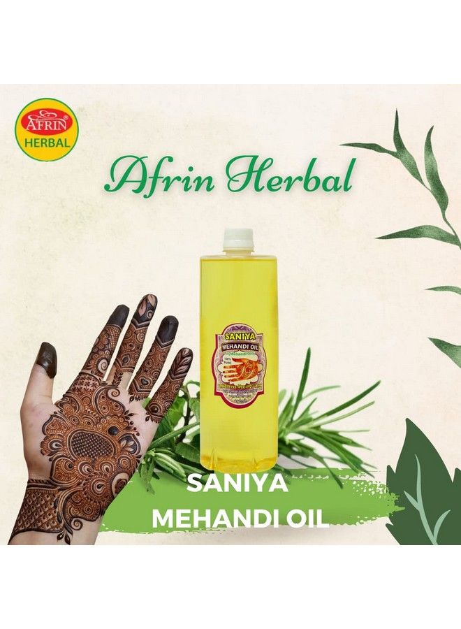 Henna Mahendi Saniya Oil For Making Mahendi Cones 200 Ml