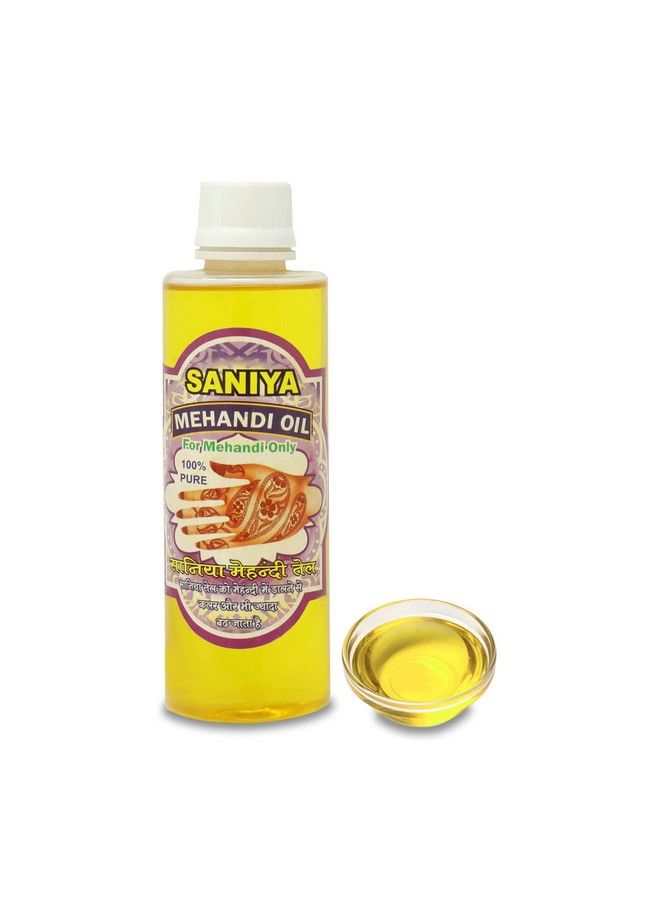 Henna Mahendi Saniya Oil For Making Mahendi Cones 200 Ml