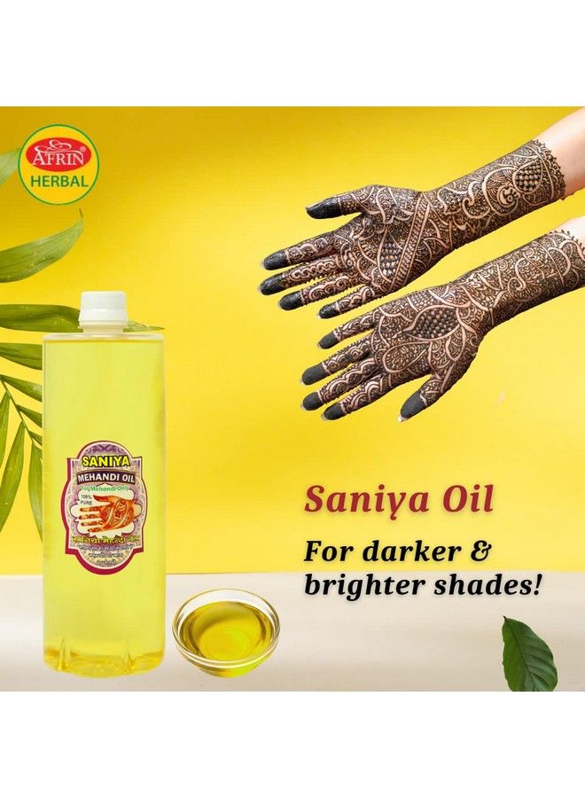 Henna Mahendi Saniya Oil For Making Mahendi Cones 200 Ml