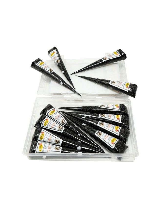 Henna Black Nail Cone Pack Of 12 (15Gm Each)